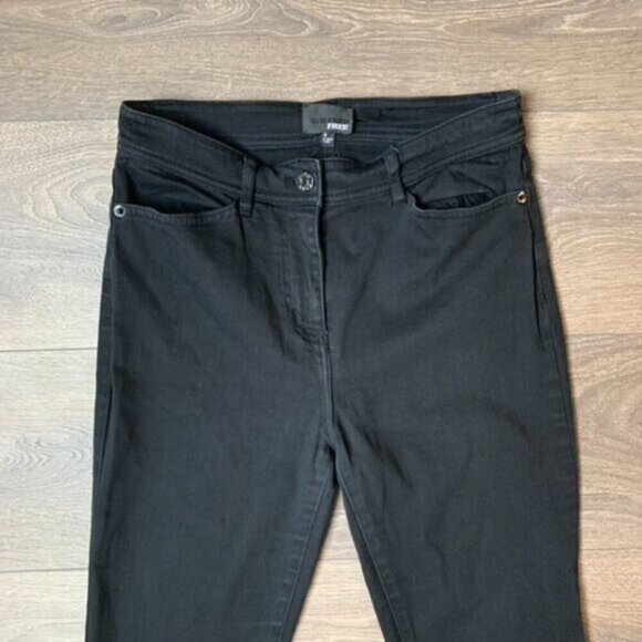 Wilfred Free Aritzia Women's Skinny Jeans Black midrise Stretch Denim Size 0 - Picture 7 of 13